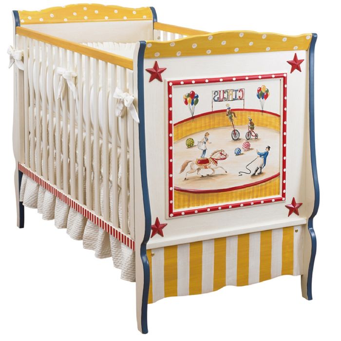 Cottage Crib in Circus by AFK Art For Kids