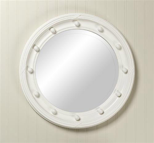 Federal Mirror in Antico White by AFK Art For Kids