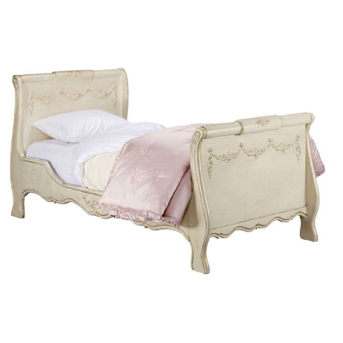Madeline Bed with Appliqued Moulding in Versailles by AFK Art For Kids