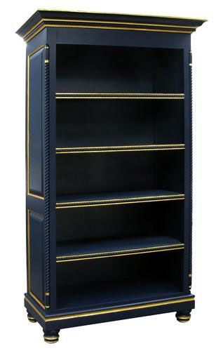 Evan Open Bookcase with Gold Gilding by AFK Art For Kids