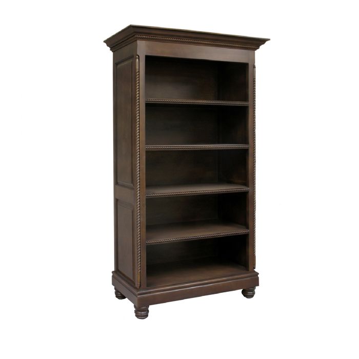 Evan Open Bookcase in Antique French Walnut by AFK Art For Kids