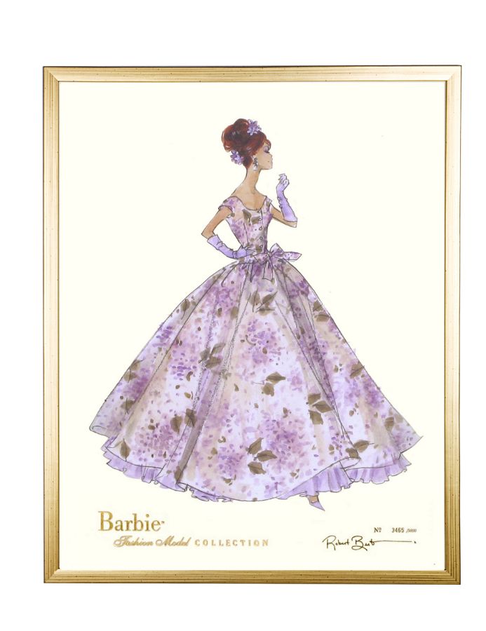 Limited Edition Fashion Model Barbie- Violette in Gold by AFK Art For Kids