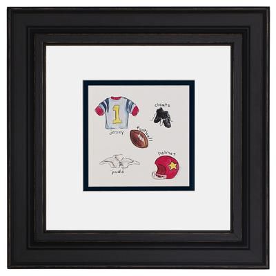 Vintage Sports Football Print by AFK Art For Kids