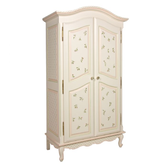 French Armoire in Ribbons and Roses by AFK Art For Kids
