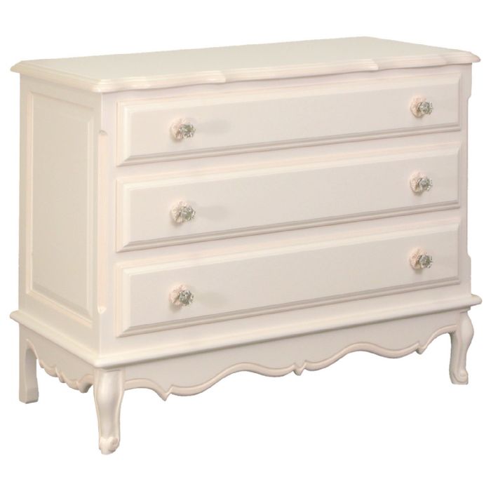 French Wide Chest in Bella Pink with Pink Trim by AFK Art For Kids