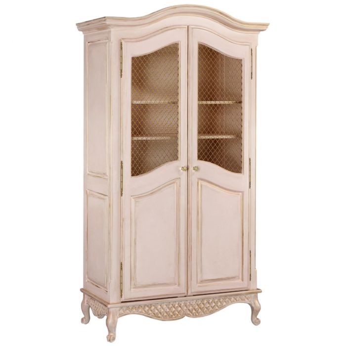 Grand Armoire Wire Mesh Doors in Versailles Pink by AFK Art For Kids