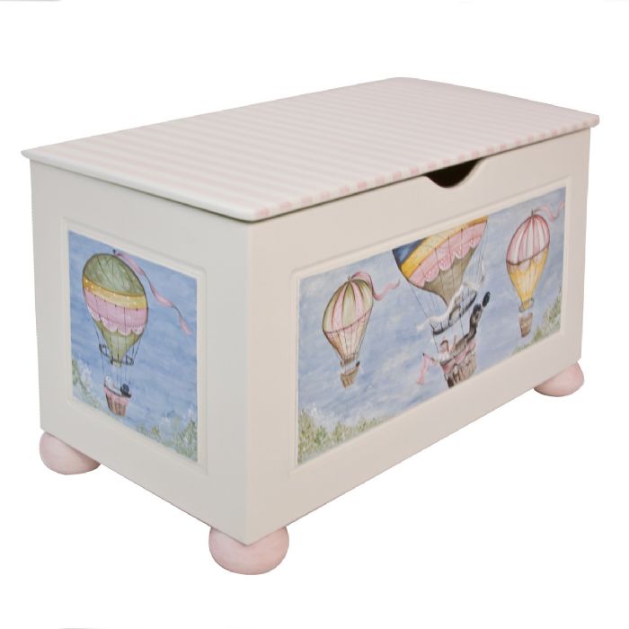 Toy Chest in Hot Air Balloons by AFK Art For Kids