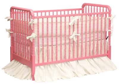 Antique Spindle Crib in Carnation Pink (Choice of Color) by AFK Art For Kids