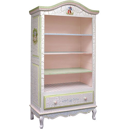Tall French Bookcase in Enchanted Forest by AFK Art For Kids