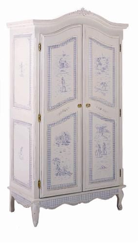 French Armoire in Toile by AFK Art For Kids