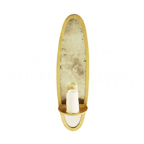 Bronx Small Gold Candle Sconce by Aidan Gray