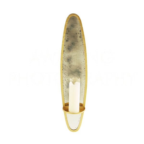 Bronx Large Gold Candle Sconce by Aidan Gray