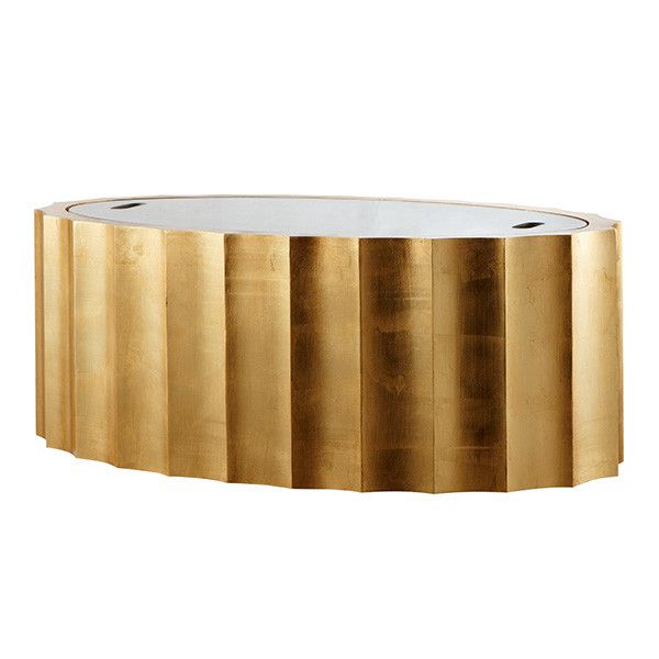 Emmeline Coffee Table in Gold by Aidan Gray