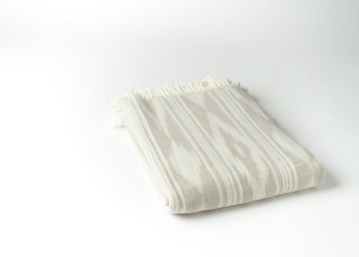 Ikat Throw with Stripes by ASI