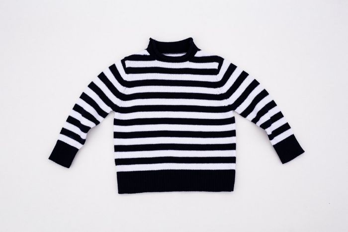 Monogrammed Rollneck Sweater in Stripes by ASI