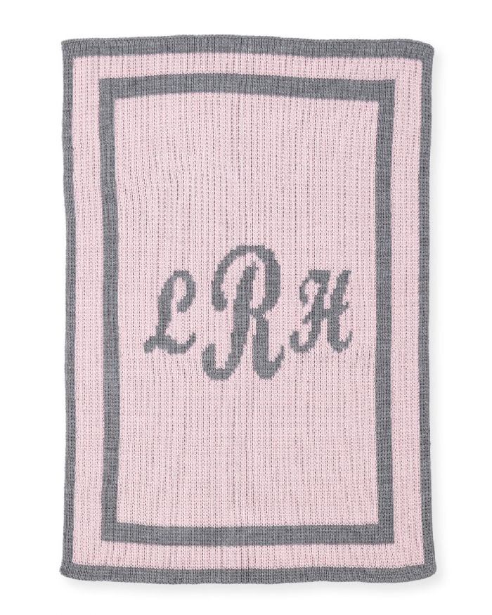 Classic Monogram Blanket- Script by Butterscotch Blankees