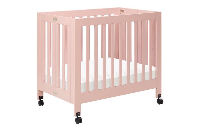 Origami Mini Crib in Pink by Babyletto
