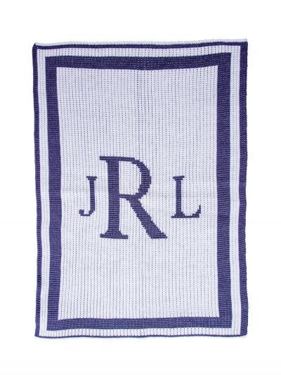 Classic Monogram Blanket by Butterscotch Blankees