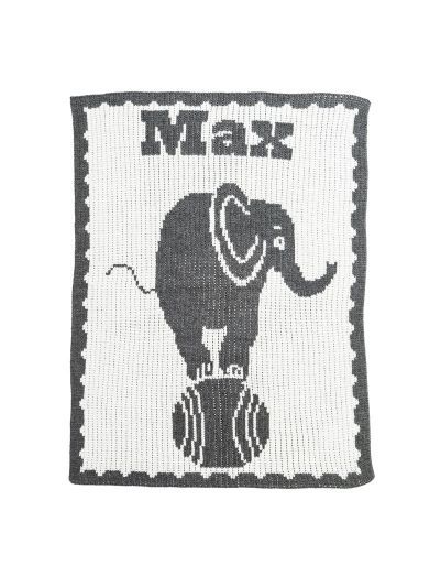 Elephant on Ball Blanket by Butterscotch Blankees