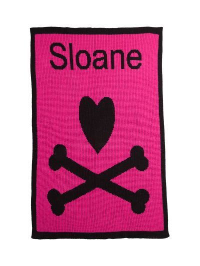 Heart and Crossbones Blanket by Butterscotch Blankees