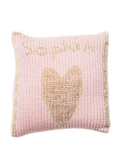 Metallic Single Heart Pillow by Butterscotch Blankees