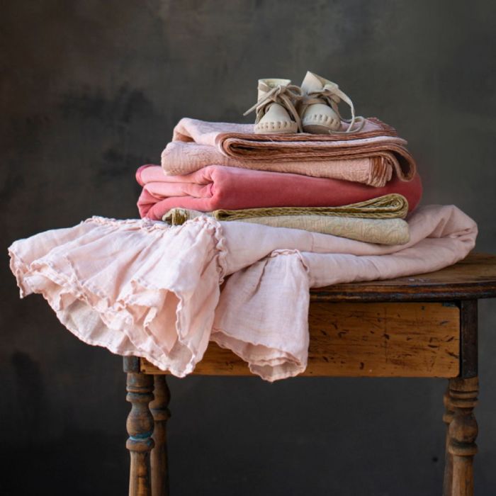 Petit Bella Baby Blankets in Feminine Tones by Bella Notte Linens