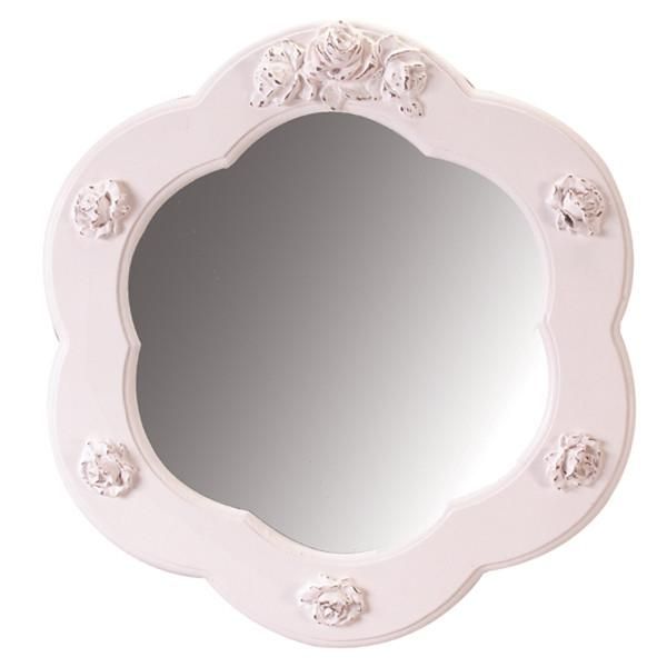 Bella Scalloped Round Mirror by Charn & Company