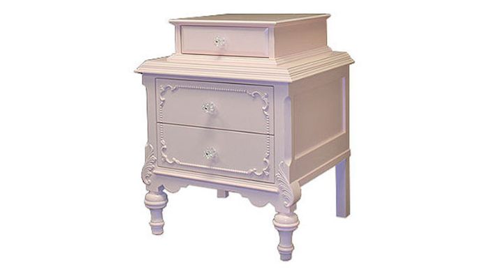 Simply Elegant Nightstand in Ballet Pink by CC Custom Furniture