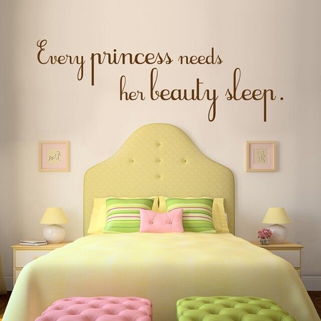 Every Princess Needs Her Beauty Sleep Wall Decals by Wall Decals
