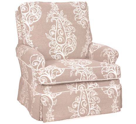 Ava XL Swivel Glider by Cottage Slipcovered