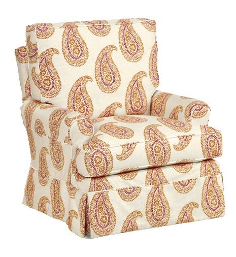Sarah XL Swivel Glider by Cottage Slipcovered