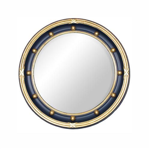Federal Mirror in Navy with Gold Gilding by AFK Art For Kids