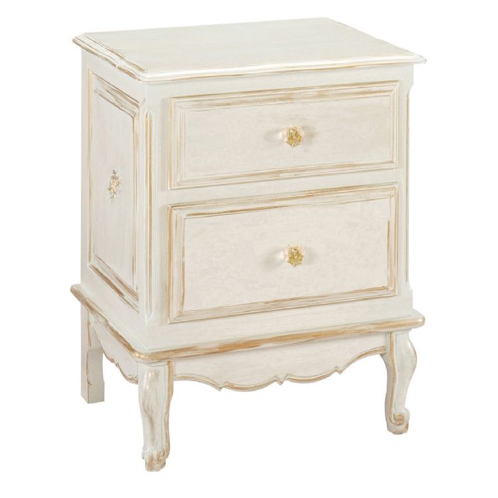 French Night Table in Versailles Cream by AFK Art For Kids