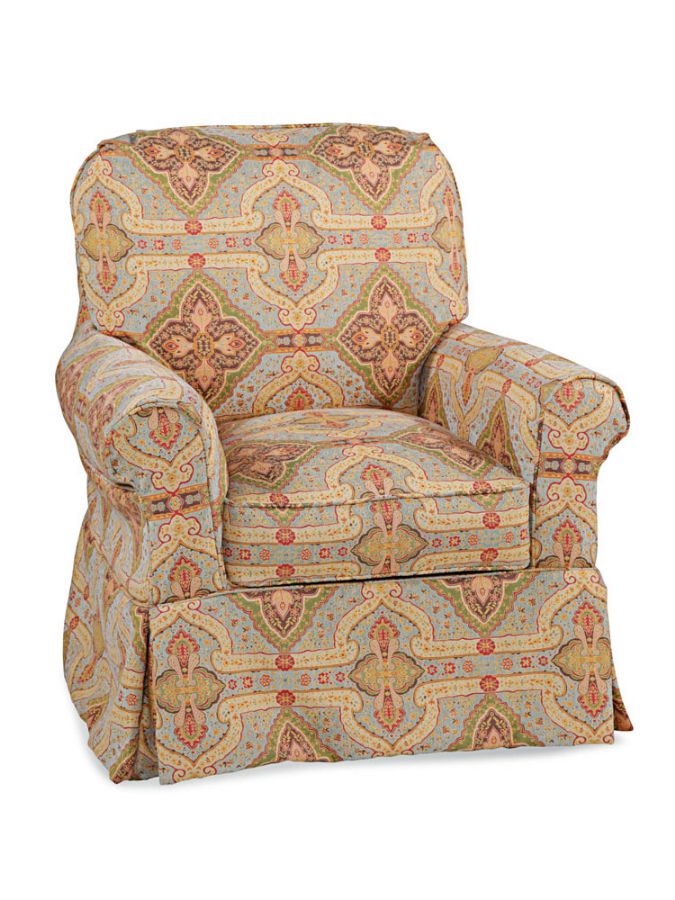 Avery Swivel Glider by Cottage Slipcovered
