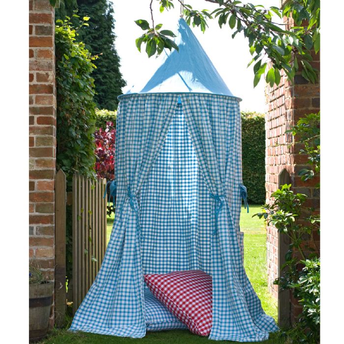 Hanging Tent in Sky Blue Gingham by Win Green
