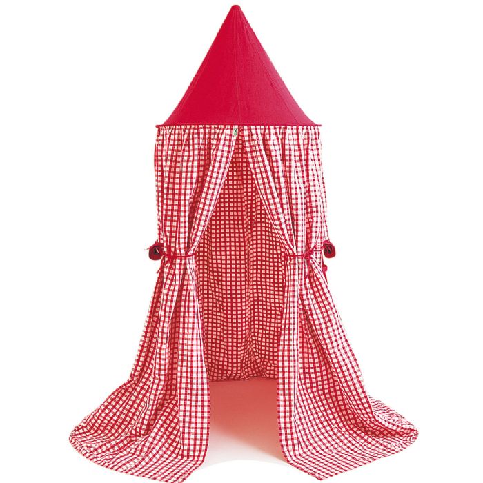 Hanging Tent in Cherry Red Gingham by Win Green
