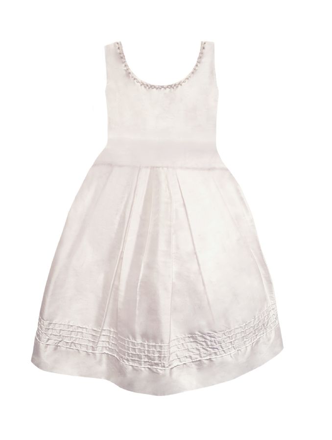 Melody Dress Embroidered with Pearls by Isabel Garreton