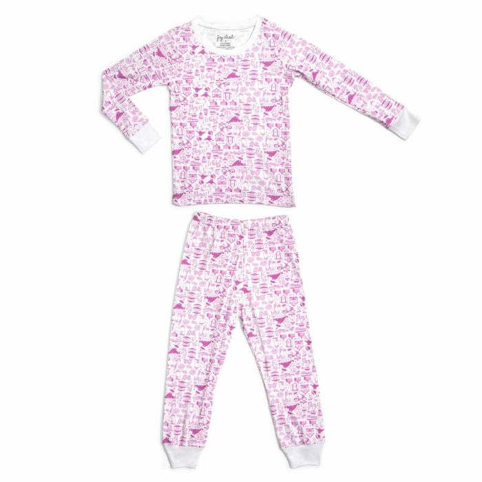 Martha's Vineyard 2 Piece Pajamas - Violet Pink by JSK