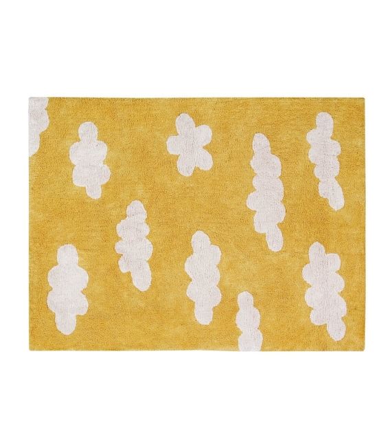 Clouds Mustard Rug by Lorena Canals