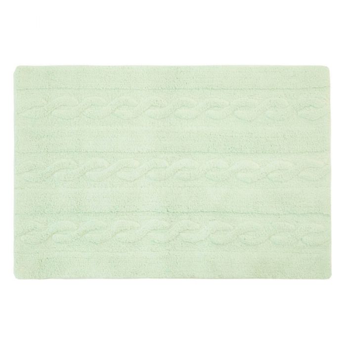 Braids Soft Mint Rug by Lorena Canals
