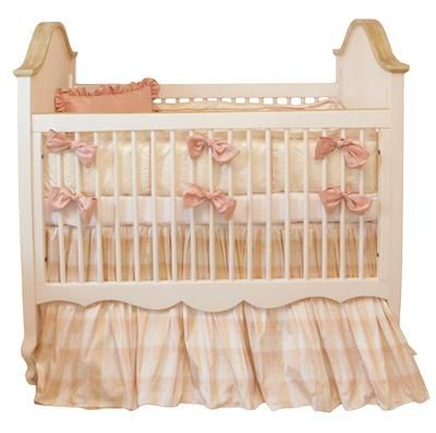 Pink Plaid Crib Baby Bedding by Lulla Smith