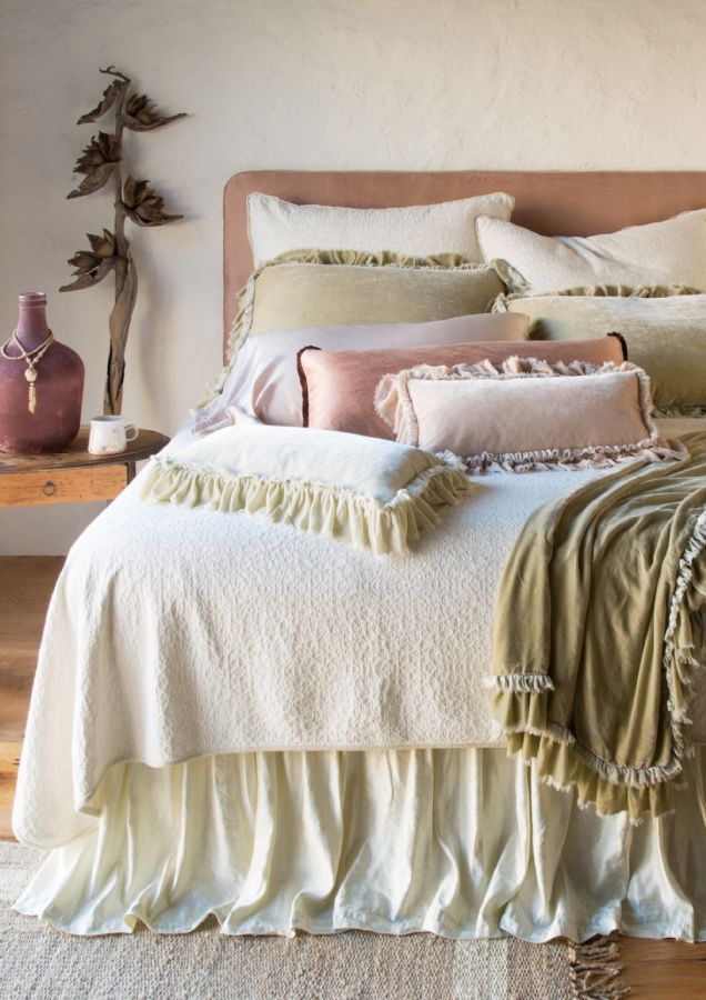 Loulah & Vienna in Parchment and Sand Bella Notte Linens Bedding by Bella Notte Linens