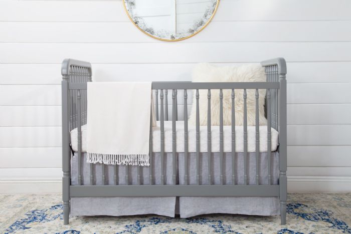 Liberty 4-in-1 Convertible Crib in Grey by Million Dollar Baby Classic