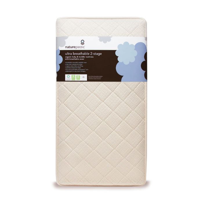 Organic Breathable Ultra 2 Stage Crib Mattress by Naturepedic