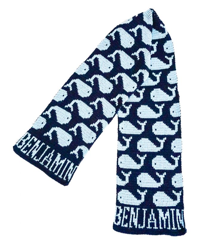 Many Whales Scarf by Butterscotch Blankees