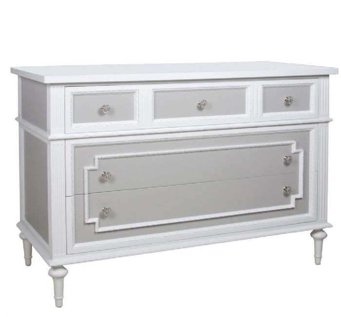 Marcheline Chest in Snow and Dior Grey by AFK Art For Kids