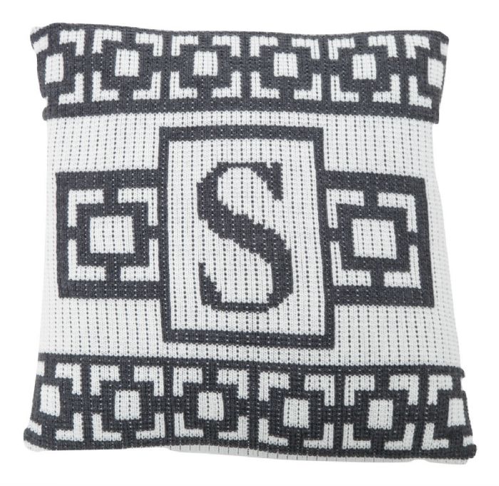 Modern Scroll Pillow by Butterscotch Blankees