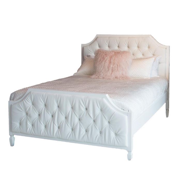 Beverly Bed with Tufted Panels by Newport Cottages