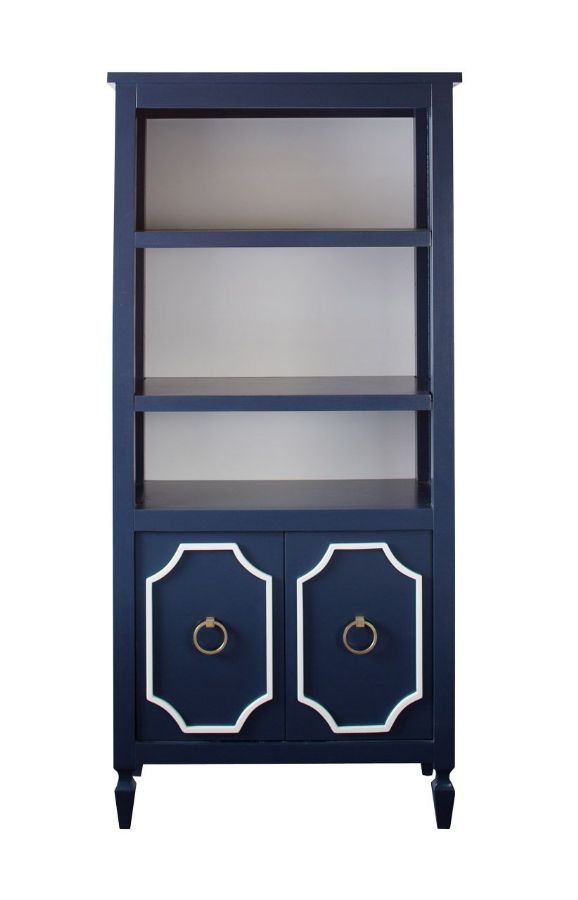 Beverly Bookcase in Deep Blue by Newport Cottages