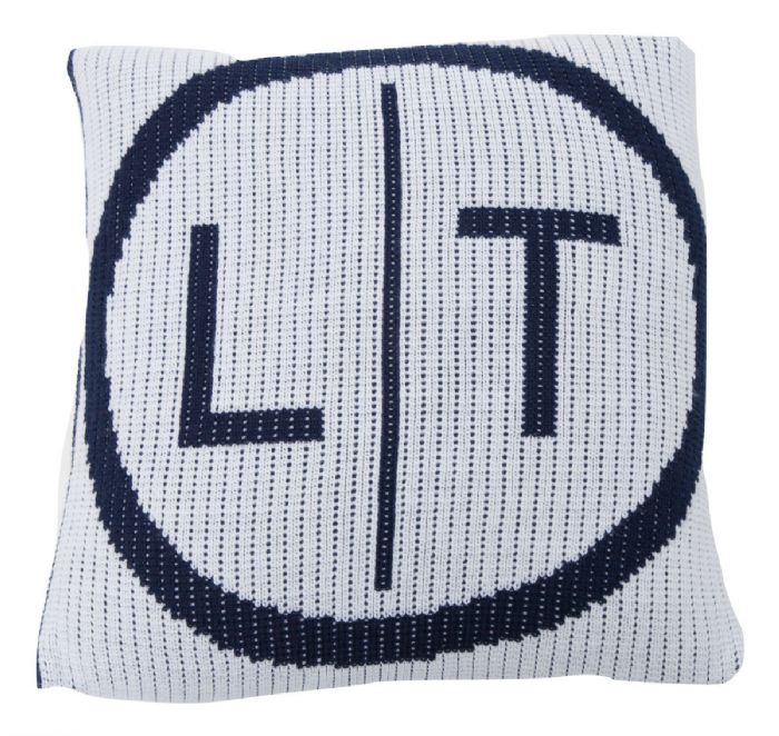 Newlywed Initial Pillow by Butterscotch Blankees